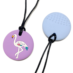 Nouveau Collier à Mâcher en Silicone Flamant Rose pour Enfants, Bijou Non Toxique, Jouet de Dentition pour Besoins de Mastication Autisme, Jouets Anti-Stress - Product Image 6