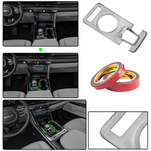 2 unids/set ABS caja de cambios de coche perilla Panel cubierta pegatinas embellecedoras <span class=keywords><strong>Interior</strong></span> para <span class=keywords><strong>KIA</strong></span> <span class=keywords><strong>Carnival</strong></span> 2020-2022 - Product Image 6