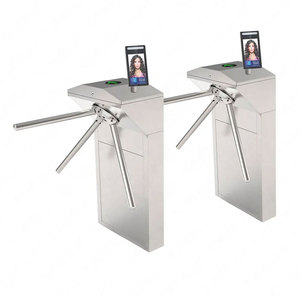 핫 세일 보행자 수직 세 롤러 개찰구 게이트 체육관 RFID 액세스 제어 삼각대 개찰구 얼굴 인식 - Product Image 1