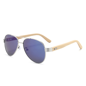 Benola Classic Custom Logo Original Copper Frame <b>Mirror</b> Lenses <b>Acrylic</b> Unisex Sunglasses Model 8330 - Product Image 4