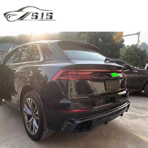 2019-2022 année Q8 mise à niveau <span class=keywords><strong>ABT</strong></span> Style Bodykit pour Q8 matériau en Fiber de carbone lèvres avant diffuseur arrière jupes latérales pièces d'auto de voiture - Product Image 4