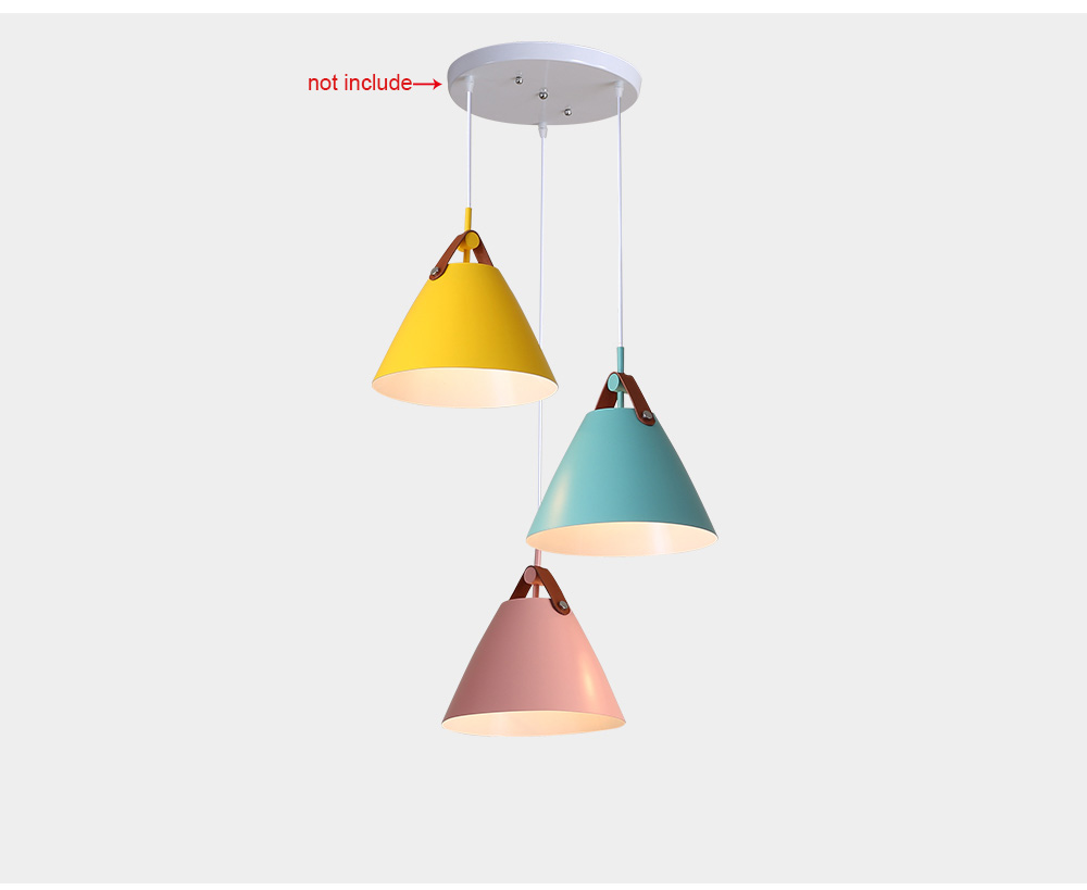 Festival Decoration Pendant Light Colorful Macarons Lamp Shade Customized Chandelier Ceiling Decorative Dining Pendant Lamp