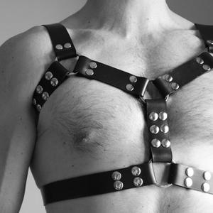 Harnais BDSM en similicuir pour hommes sexy, lingerie érotique gay, ceinture de jarretière pour le corps - Product Image 4