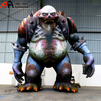Monstre gonflable géant de dessin animé, modèle de zombie, grande ogre gonflable maléfique pour fête d'Halloween, maison hantée, décoration extérieure