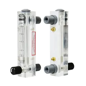 Darhor DFA plastik/SS bağlantı 5GPM ayarlanabilir panel su debimetre rotametre sıvı RO akış ölçer