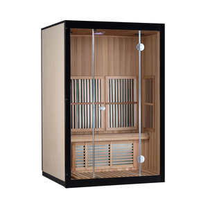 Salle de Sauna infrarouge <span class=keywords><strong>2</strong></span> <span class=keywords><strong>personnes</strong></span>, corbeau canadien, bois d'ozone intérieur, hamac infrarouge lointain, dôme de Sauna - Product Image 1