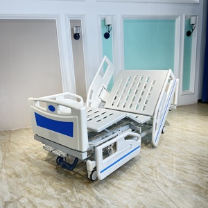 Cama UCI de dos funciones Manual más vendida, garantía de 5 años, cama médica para el cuidado del hogar, cama de Enfermería de Metal para pacientes de <span class=keywords><strong>Hospital</strong></span> - Product Image 5