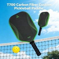 Pala de Pickleball USAPA Estándar de Nylon sin Bordes, Elección del Atleta, Mango Alargado, Impresión UV, 220g, 40 Agujeros, Logotipo Personalizado, Portátil