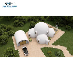 Hotel di lusso in vetro campeggio tende Resort geodetic case prefabbricate <span class=keywords><strong>bungalow</strong></span> in legno - Product Image 1