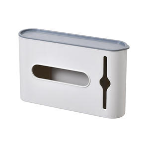 Caja de Almacenamiento de Pared Rectangular Blanca y Gris, Tipo Montado en Pared 2105271 - Product Image 1
