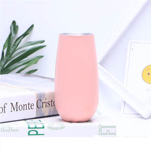 Flûtes à champagne thermos multicolores, gobelet à vin en acier inoxydable sans tige, 6oz, 180ml, offre spéciale - Product Image 5