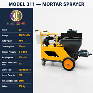 Machine <span class=keywords><strong>à</strong></span> projeter le <span class=keywords><strong>mortier</strong></span>, remplace le plâtrage manuel, <span class=keywords><strong>pompe</strong></span> automatique pour le revêtement mural en ciment pour les constructeurs, CE ISO, garantie 1 an - Product Image 3