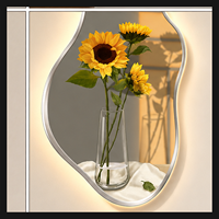 Décoration murale LED en cristal en forme de tournesol, art lumineux botanique de forme organique pour chambre, entrée, salon, hôtel, chambres d'hôtes et intérieurs