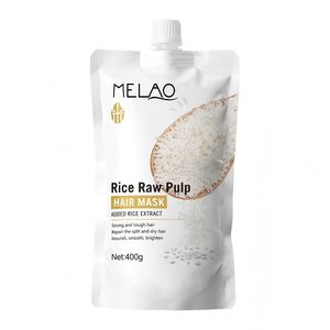 Mascarilla Capilar de Pulpa de Arroz Orgánica Herbal OEM para el Tratamiento del Cabello Seco o Dañado, Suavizante, Reparadora, Nutritiva e Hidratante - Product Image 1