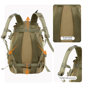 Wholesale 25L High Density 900D Oxford Waterproof Tactical <b>Backpack</b> Zipper Closure Internal Frame for Outdoor <b>Trekking</b> - Product Image 4