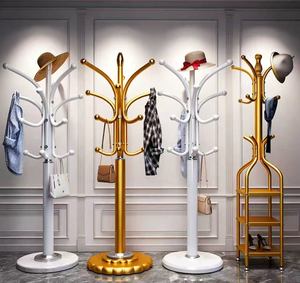 Perchero de pie de hierro para ropa, para sala de estar, perchero vertical, multifuncional y sencillo. - Product Image 1