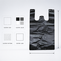 Sacs en plastique transparents en PEHD, personnalisés, imprimés, robustes, recyclables, imperméables, souples, avec poignées, pour remerciement, vente en gros