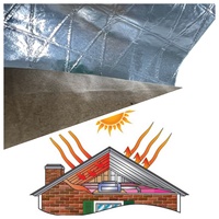 Barrière thermique réfléchissante en aluminium pour murs et toitures