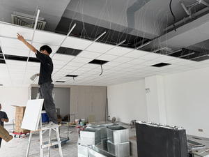 Pannello Acustico in Lana di Roccia per Soffitti, Resistente al Fuoco A2, Leggero e Insonorizzante per Costruzioni Commerciali Interne - Product Image 3