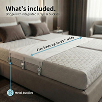 Connecteur de matelas antidérapant pour lit double transformable en lit king size, idéal pour les couples, disponible en gros et en version OEM