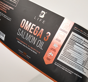 Hot bán tùy chỉnh tự dính không thấm nước Matt cán UV tại chỗ sáng bạc Bopp sức Khỏe Bổ sung nhãn cuộn nhãn - Product Image 2