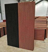 Coussin de refroidissement évaporatif en nid d'abeille, rideau humide, système de ventilation et de refroidissement spécialement conçu pour l'élevage porcin