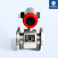 Medidor de Flujo Electromagnético con Cuerpo de Acero al Carbono, Precisión de +/-0.5%, Rango de 0.1~15m/s, para Control de Flujo en Procesos Industriales