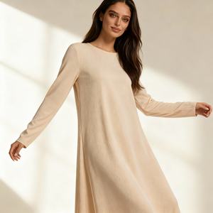 Plain Polyester Custom New Design Modest Abaya <b>Dress</b> for Muslim Women Wholesale Supplier China - Product Image 1