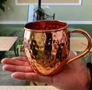 Taza de mula de Moscú de cobre extra brillante en dorado pulido para decoración de bodas y accesorios de bar a precio mayorista y minorista - Product Image 2