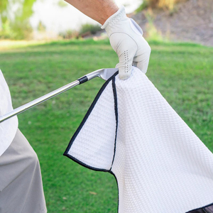 Serviette de golf magnétique de poche, <span class=keywords><strong>mini</strong></span> nettoyeur de balles gaufrées avec aimant dissimulé, serviette de putter portable en microfibre - Product Image 5