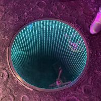Dalles de sol LED effet miroir infini, effet 3D multicouche « tunnel » pour les KTV, les scènes et les lieux branchés