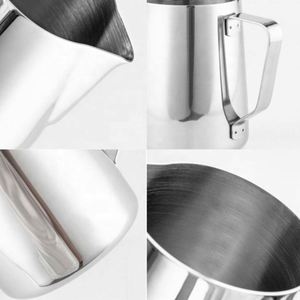 Pichet à mousse de lait pour café expresso et latte art 350/600/900 ml en acier inoxydable 304, prêt à être expédié, écologique - Product Image 2