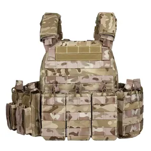 Yakeda Platten träger Männer Molle Beutel Desert Camouflage Tactical Ballistic Vest