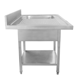 Évier à cuvette unique en acier inoxydable pour cuisine commerciale robuste et résistant, conçu pour les cuisines professionnelles - Product Image 5