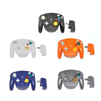 Manette sans fil 2,4 GHz pour GameCube NGC avec moteur de vibration - Contrôleur joystick