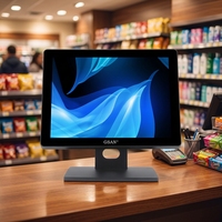 Moniteur tactile capacitif multipoint LED 17 pouces VGA plat pour point de vente en supermarché - Vente en gros