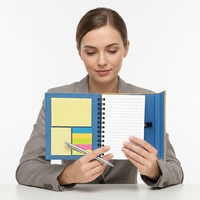 A5-Format Individuell Bedruckter Spiralgebundener Recycling-Papier Organizer/Planer Notizbuch mit Stift-Geschenk