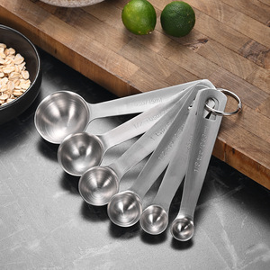 Accesorios de utensilios de cocina, 6 uds., Mini cuchara medidora de café en polvo de acero inoxidable 304 - Product Image 4