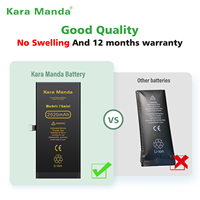 Batterie de diagnostic OEM Kara Manda pour iPhone Series, 100 % de santé de la batterie, 0 cycle, pour iPhone 12, 13, 14, 15 Pro Max