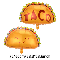 Ballons en aluminium Stock Taco Cactus pour la célébration de la Fiesta mexicaine