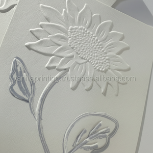Premium Cotton <b>Paper</b> <b>Business</b> <b>Card</b> Custom 3D Embossed with Gold Raised Printing Kraft <b>Paper</b> Bag Product Type - Product Image 1