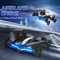 Mini drone quadricoptère amphibie télécommandé pour enfants au design original, 2 en 1, caméra volante, voiture