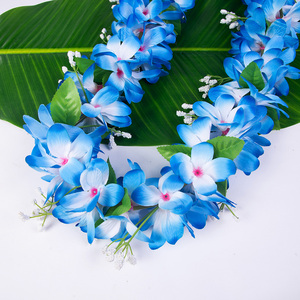 Hula Girl-Anillo <span class=keywords><strong>de</strong></span> terciopelo Artificial <span class=keywords><strong>para</strong></span> niña, KN-hl009 <span class=keywords><strong>de</strong></span> <span class=keywords><strong>flores</strong></span> Hawaianas, Lei, 110CM, collar <span class=keywords><strong>para</strong></span> fiesta <span class=keywords><strong>de</strong></span> <span class=keywords><strong>boda</strong></span>, corona <span class=keywords><strong>para</strong></span> el cuello y graduación - Product Image 3