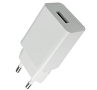 Chargeur mural double port 12W PD USB-C + USB-A à charge rapide pour smartphone et tablette, logo personnalisé accepté