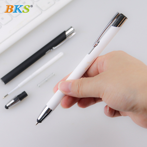 Bán buôn khuyến mại 2-in-1 mềm màn hình cảm ứng Bóng Stylus cao su đa chức năng bút với biểu tượng tùy chỉnh kim loại <span class=keywords><strong>Ballpoint</strong></span> - Product Image 5