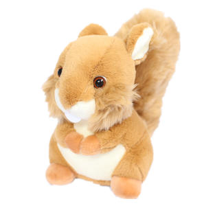 Greenmart 20cm largo felpa simulación ardilla nuevo juguete realista caliente para niños cumpleaños regalo de boda relleno de algodón PP - Product Image 1