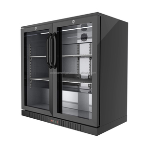 Hai cửa mini đồ uống tủ lạnh hiển thị mát trở lại Bar bia chai Ba cửa trượt Showcase tủ lạnh tủ đông - Product Image 1