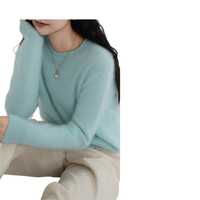 Pulls en cachemire brossé personnalisables pour l'hiver 2025, cardigan décontracté pour femmes, pull en tricot pour femmes