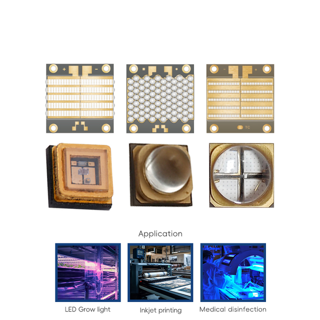 Customizable High Efficiency RGB UV IR LED Lamp with Bead Diode COB SMD Chip 2525MM 3D Printer/Exposure Machine/Inkjet