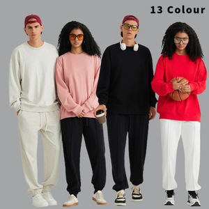 Coupe régulière 100% coton raglan sweats à col rond vêtements de rue solide Logo personnalisé fabricant de sweats à capuche de style automne - Product Image 5